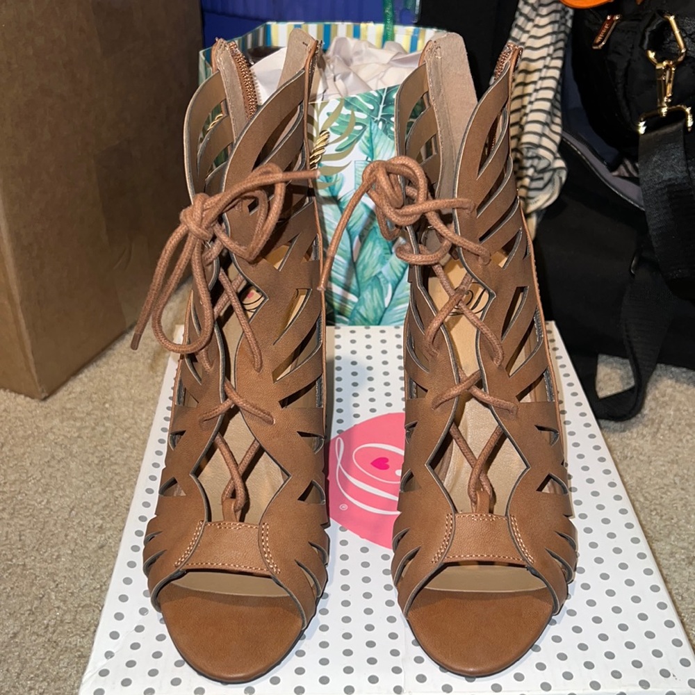 Tan Wedge Heels